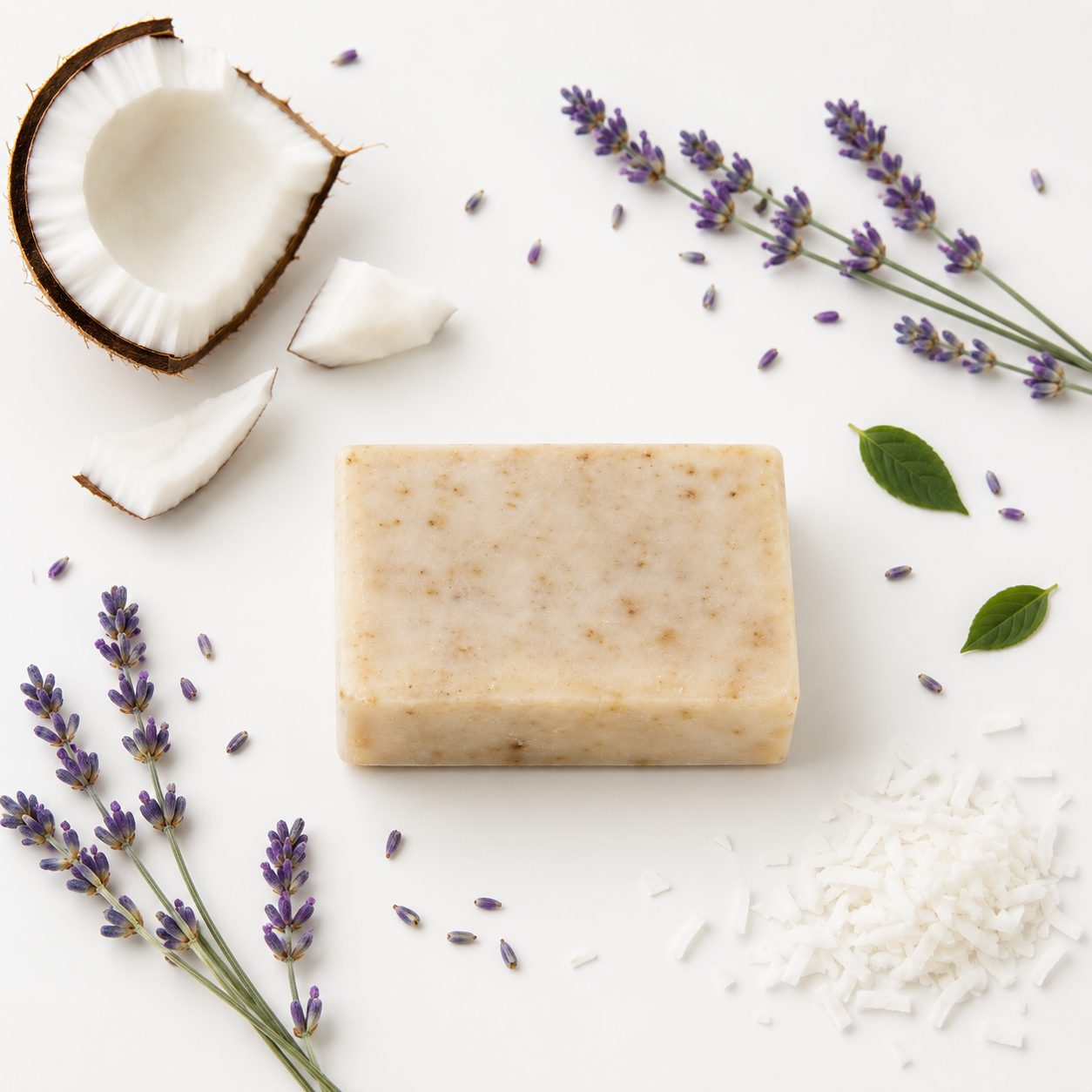 Coconut Milk & Lavender Soap (Zero Waste/Unpackaged)